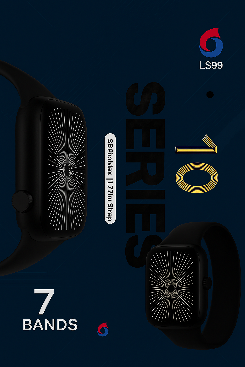 10 Series Bluetooth Smartwatch Feature-Packed Design for Active Lifestyle