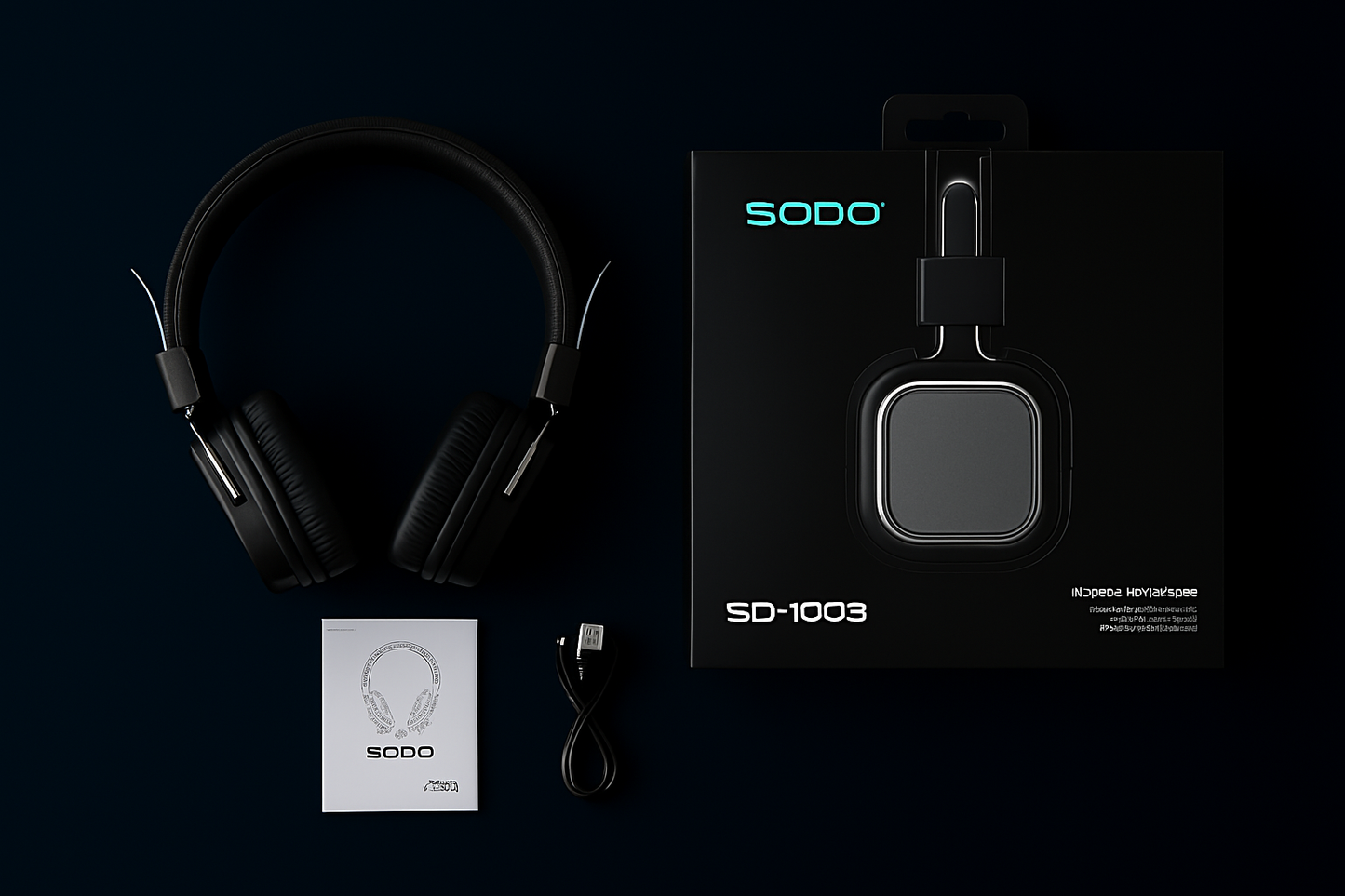 SODO SD-1003 Foldable Bluetooth Headphones Premium Audio, Compact Style