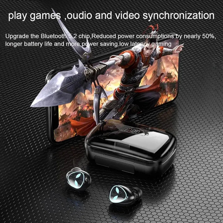 Stylish M20 Earbuds with Built-in Power Bank for Mobile Charging