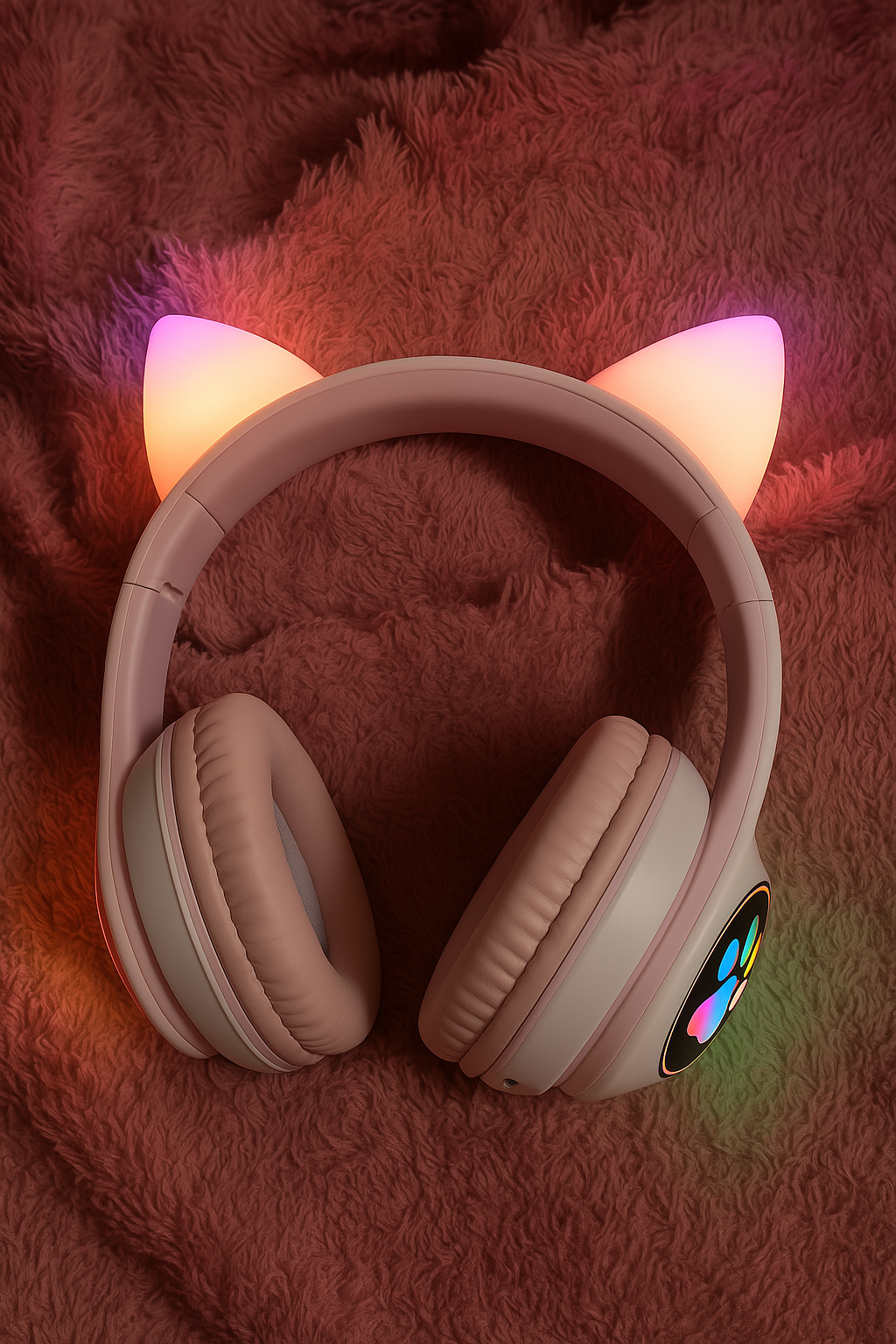STN-28 Bluetooth Headset Stylish Cat Design, Deep Bass