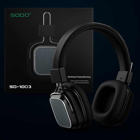 SODO SD-1003 Foldable Bluetooth Headphones  Premium Audio, Compact Style