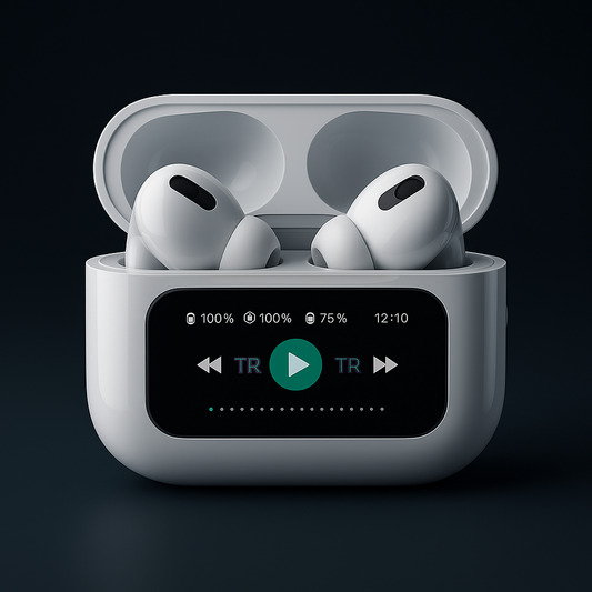 A9 Pro AirPods  Touch Control, Hybrid ANC & Smart Display Case