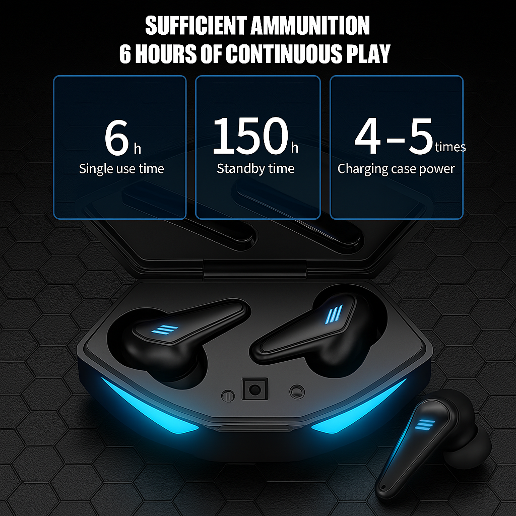K-55 Gaming Earphones  Trendy Build, Fast Sync & Noise Reduction