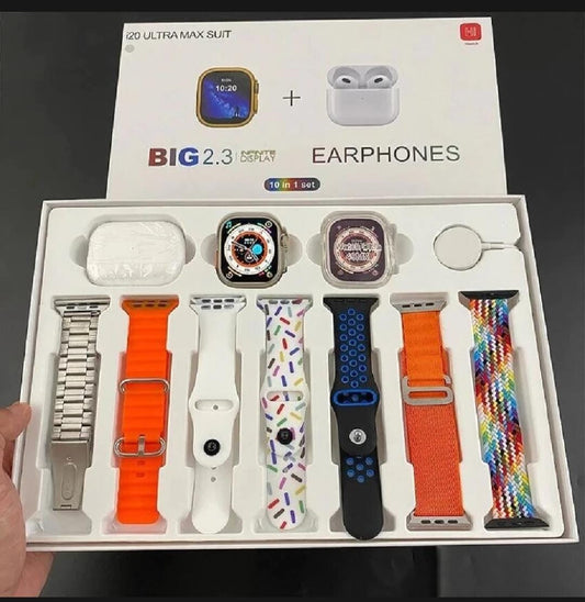 i20 Ultra Max Smartwatch + AirPods Pro 2 Combo