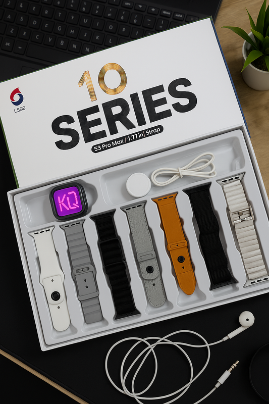 10 Series Bluetooth Smartwatch  Feature-Packed Design for Active Lifestyle